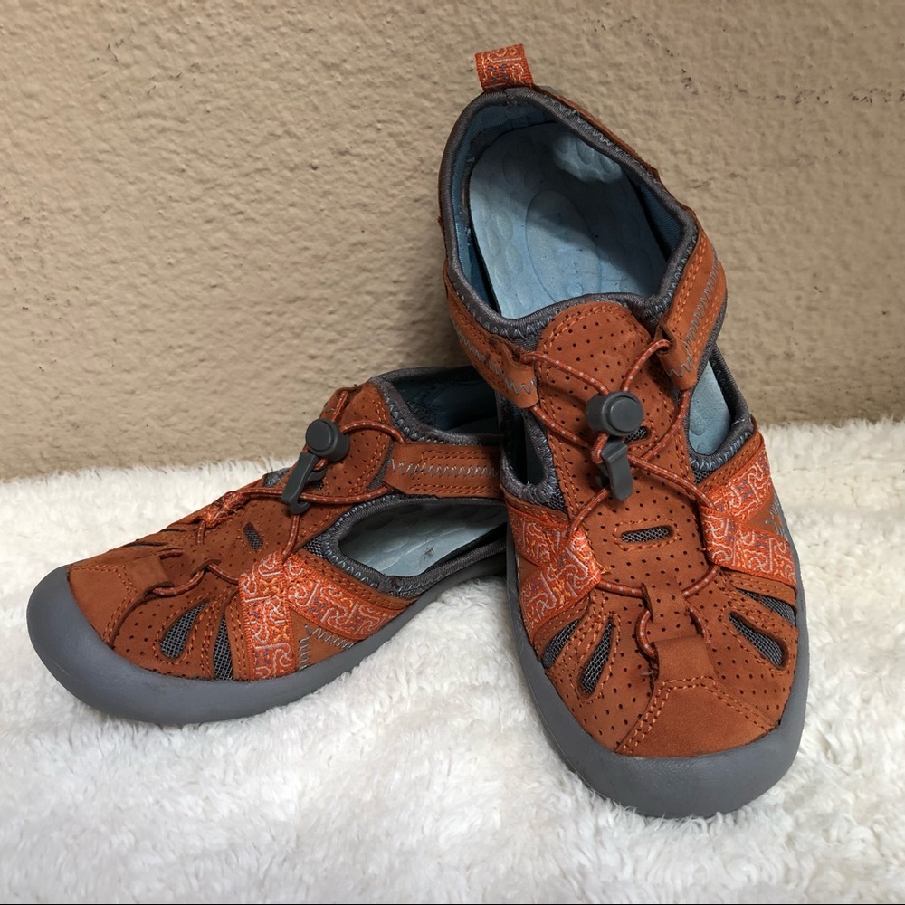 Clark’s Privo Fisherman sandal Burnt Orange Sz 5M